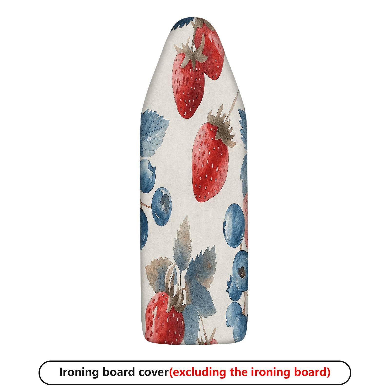 1-Piece Strawberry Blueberry Fruit  Ironing Board Cover, Universal Size, Without Board