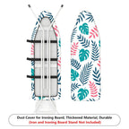 1-Piece Floral Tropical Leaf Pattern Graphic  Ironing Board Cover, Universal Size, Without Board