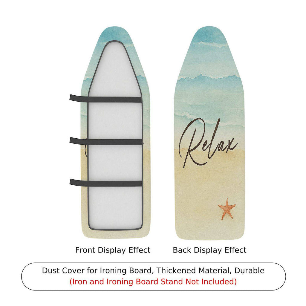 1-Piece Beach Relax Starfish  Ironing Board Cover, Universal Size, Without Board