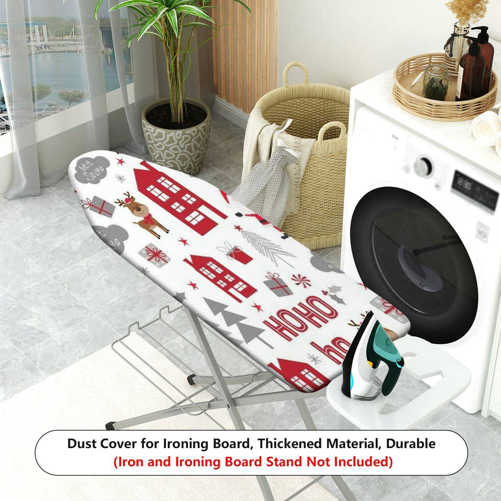 1-Piece Christmas Santa Reindeer Winter  Ironing Board Cover, Universal Size, Without Board