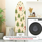 1-Piece Christmas Tree Bow Star  Ironing Board Cover, Universal Size, Without Board