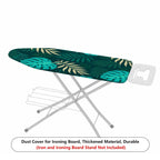 1-Piece Tropical Leaf Plant Pattern Green  Ironing Board Cover, Universal Size, Without Board