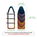 1-Piece Retro Orange Scales  Ironing Board Cover, Universal Size, Without Board