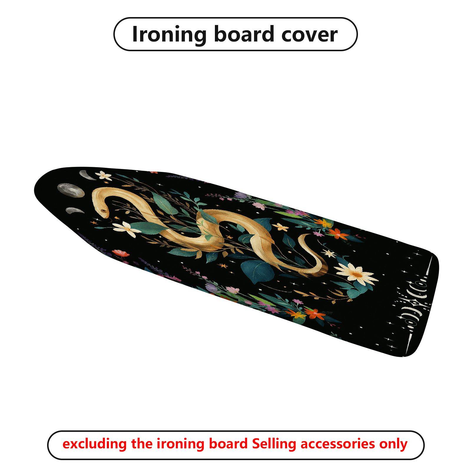 1-Piece Floral Snake Starry  Ironing Board Cover, Universal Size, Without Board