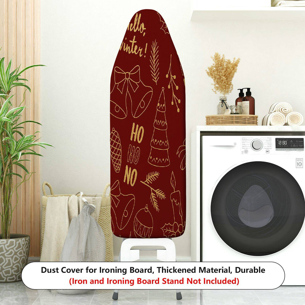 1-Piece Christmas Holiday Winter  Ironing Board Cover, Universal Size, Without Board