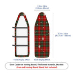 1-Piece Plaid Snowflake Christmas  Ironing Board Cover, Universal Size, Without Board