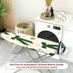 1-Piece Green Ribbon Strawberry Cherry  Ironing Board Cover, Universal Size, Without Board
