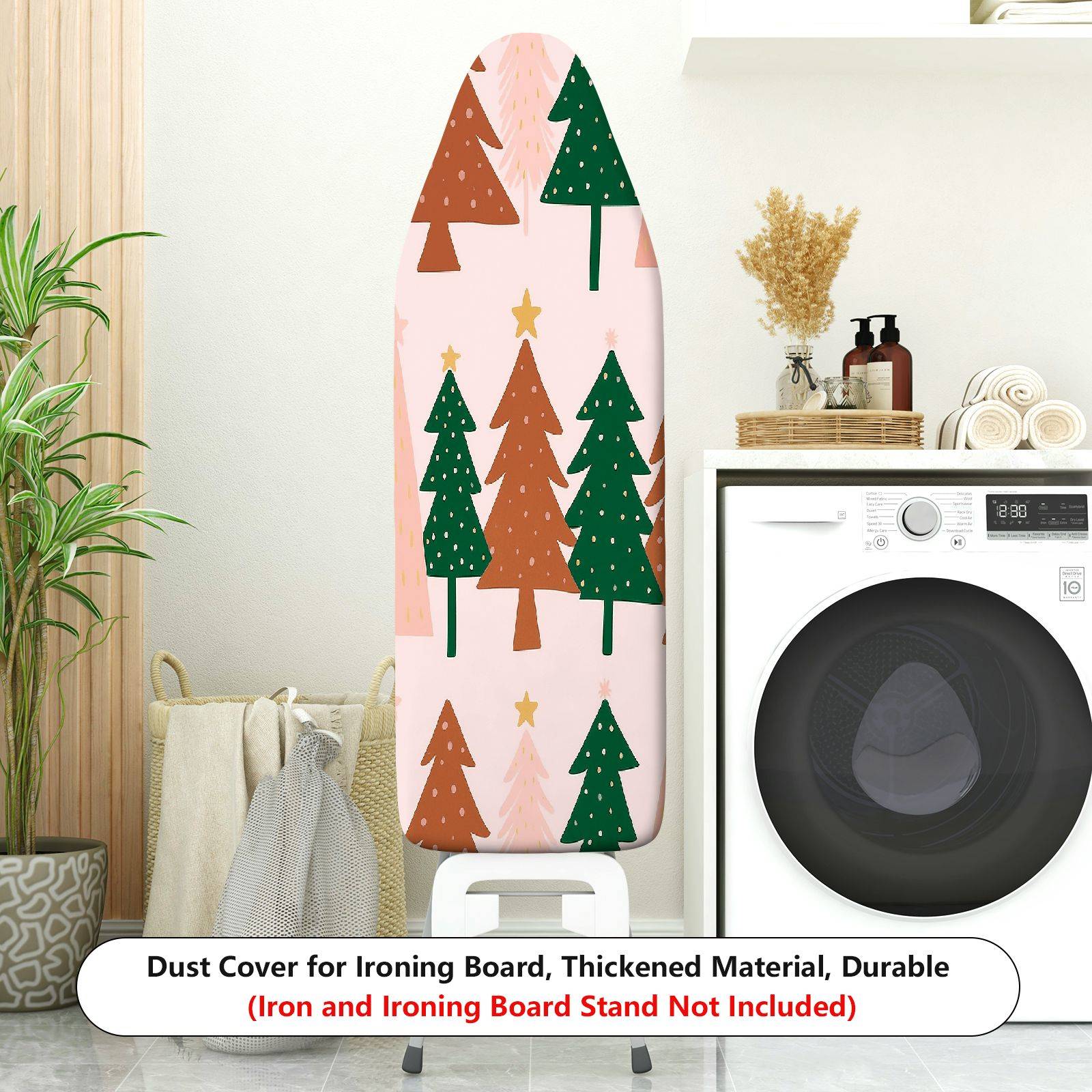 1-Piece Christmas Tree Star Pattern  Ironing Board Cover, Universal Size, Without Board