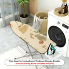 1-Piece Christmas Rabbit Holly  Ironing Board Cover, Universal Size, Without Board