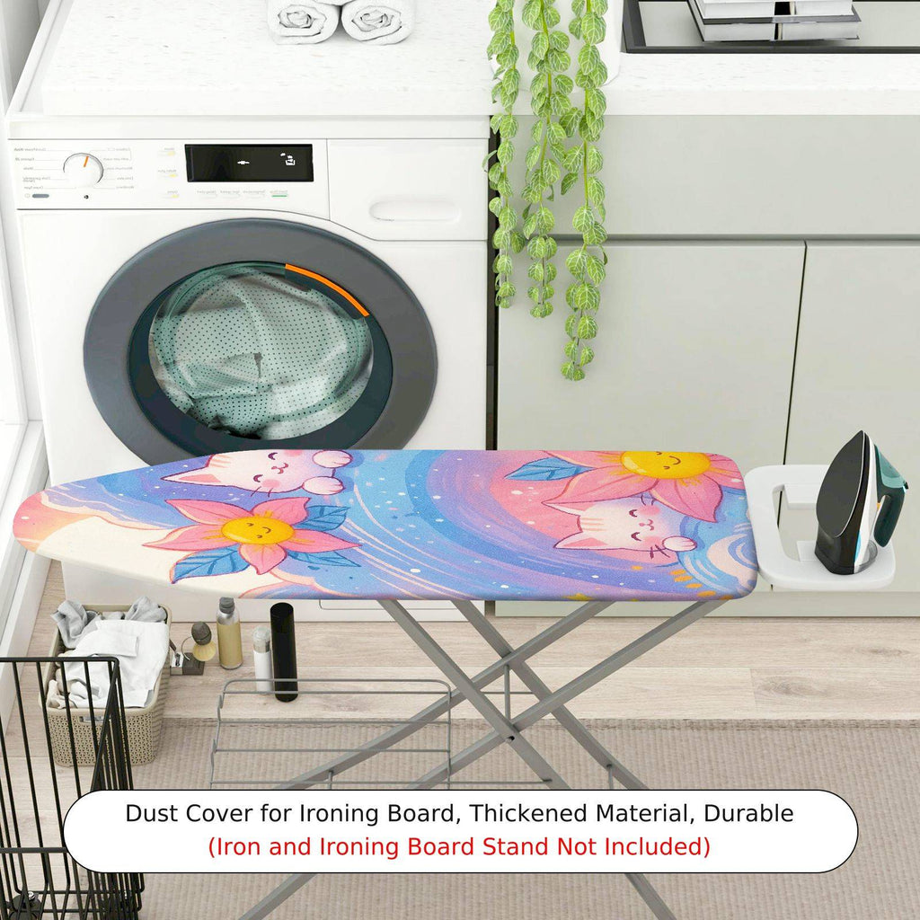 1-Piece Cute Floral Star  Ironing Board Cover, Universal Size, Without Board