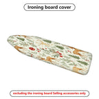 1-Piece Reindeer Evergreen Berries  Ironing Board Cover, Universal Size, Without Board