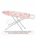 1-Piece Floral Pattern Pink Star  Ironing Board Cover, Universal Size, Without Board