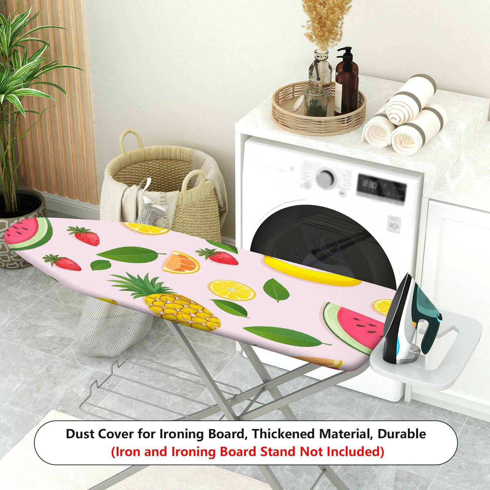 1-Piece Fruit Pattern Strawberry Pineapple Banana  Ironing Board Cover, Universal Size, Without Board