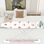 1-Piece Strawberry Cherry Polka Dot  Ironing Board Cover, Universal Size, Without Board