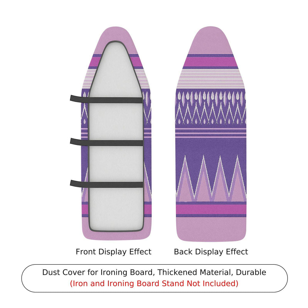 1-Piece Purple Striped Geometric  Ironing Board Cover, Universal Size, Without Board