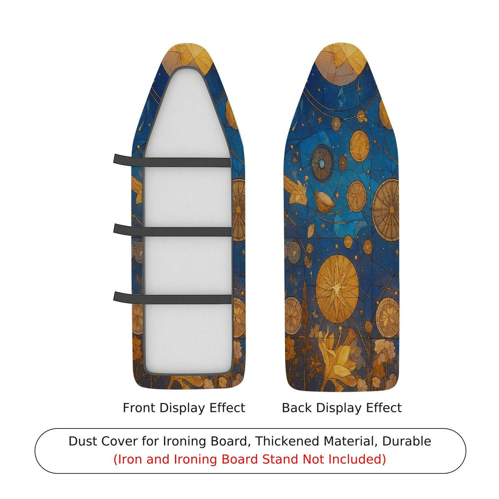 1-Piece Abstract Galaxy Stars Moon  Ironing Board Cover, Universal Size, Without Board