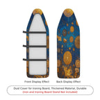 1-Piece Abstract Galaxy Stars Moon  Ironing Board Cover, Universal Size, Without Board