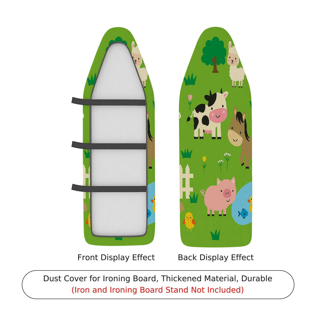 1-Piece Animal Farm Green  Ironing Board Cover, Universal Size, Without Board