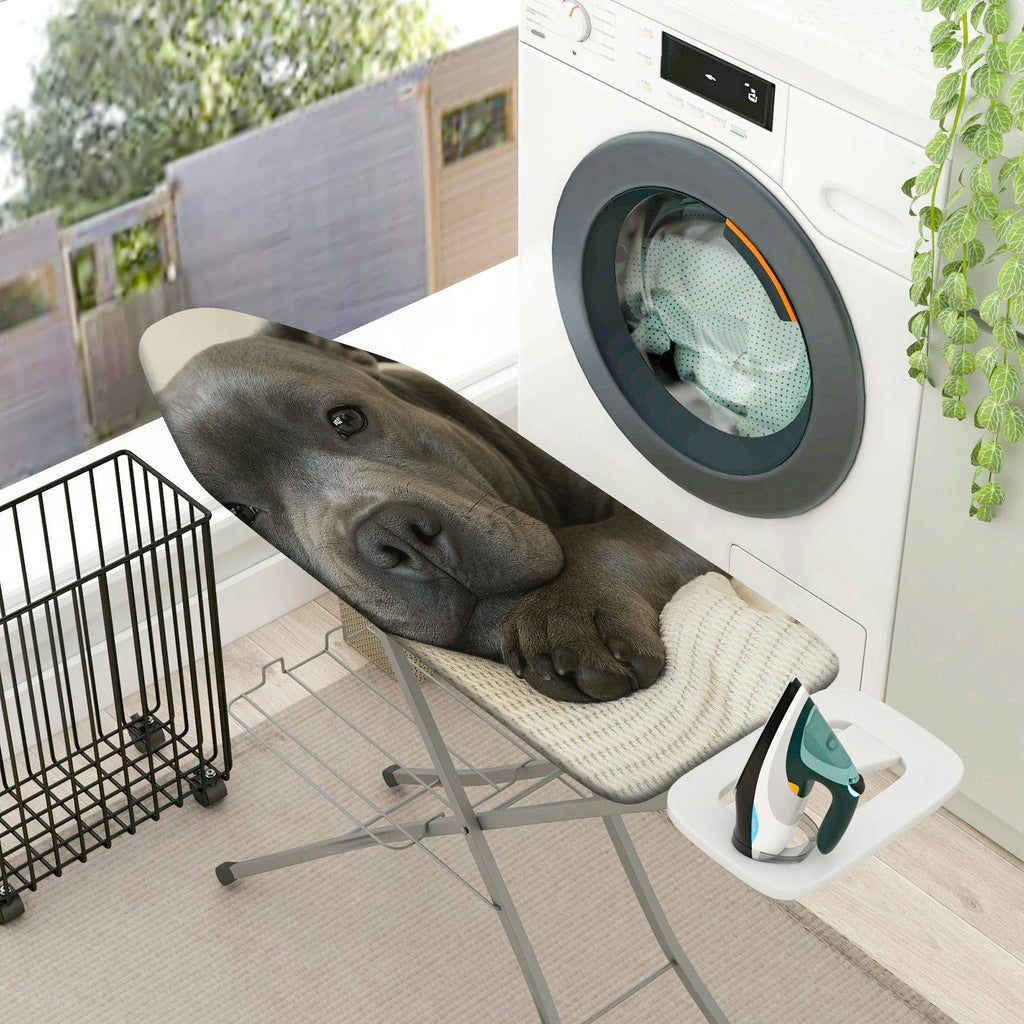 1-Piece Dog Print Gray Adorable  Ironing Board Cover, Universal Size, Without Board