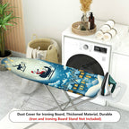 1-Piece Santa Claus Reindeer Snowflake  Ironing Board Cover, Universal Size, Without Board