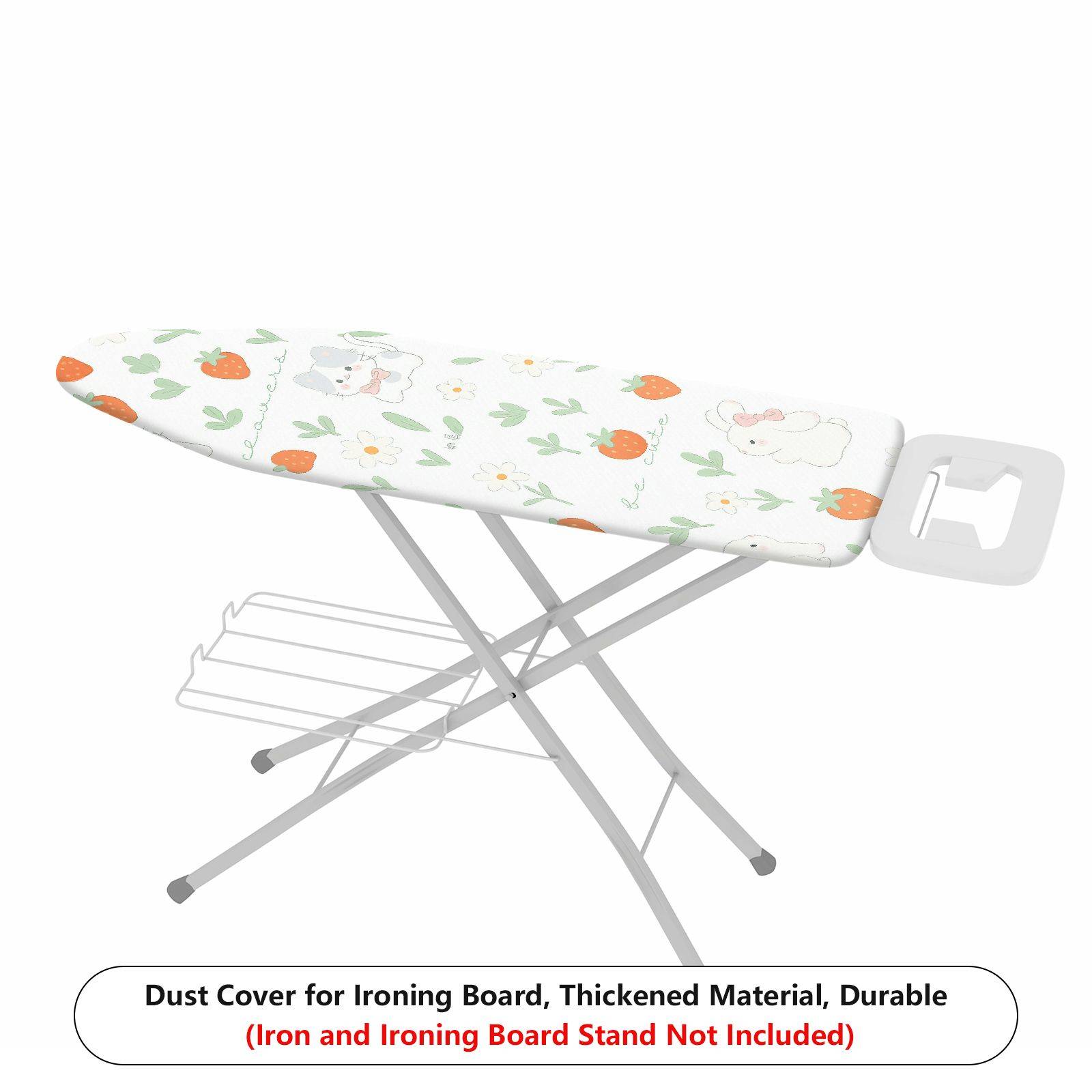 1-Piece Strawberry Floral Animal  Ironing Board Cover, Universal Size, Without Board