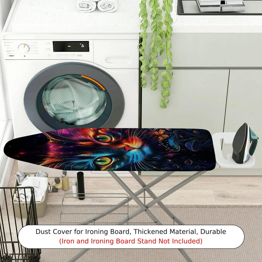 1-Piece Galaxy Cat Space  Ironing Board Cover, Universal Size, Without Board