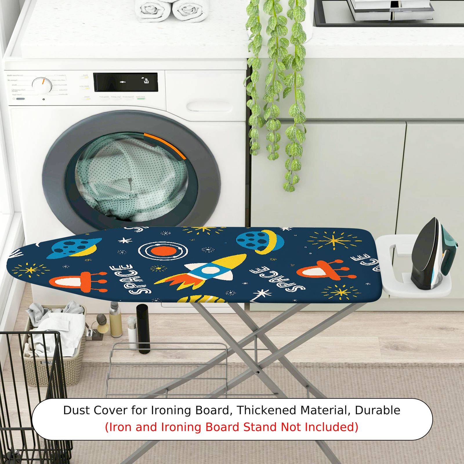 1-Piece Space Rocket Star  Ironing Board Cover, Universal Size, Without Board