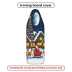 1-Piece Christmas Tree Santa Moon  Ironing Board Cover, Universal Size, Without Board