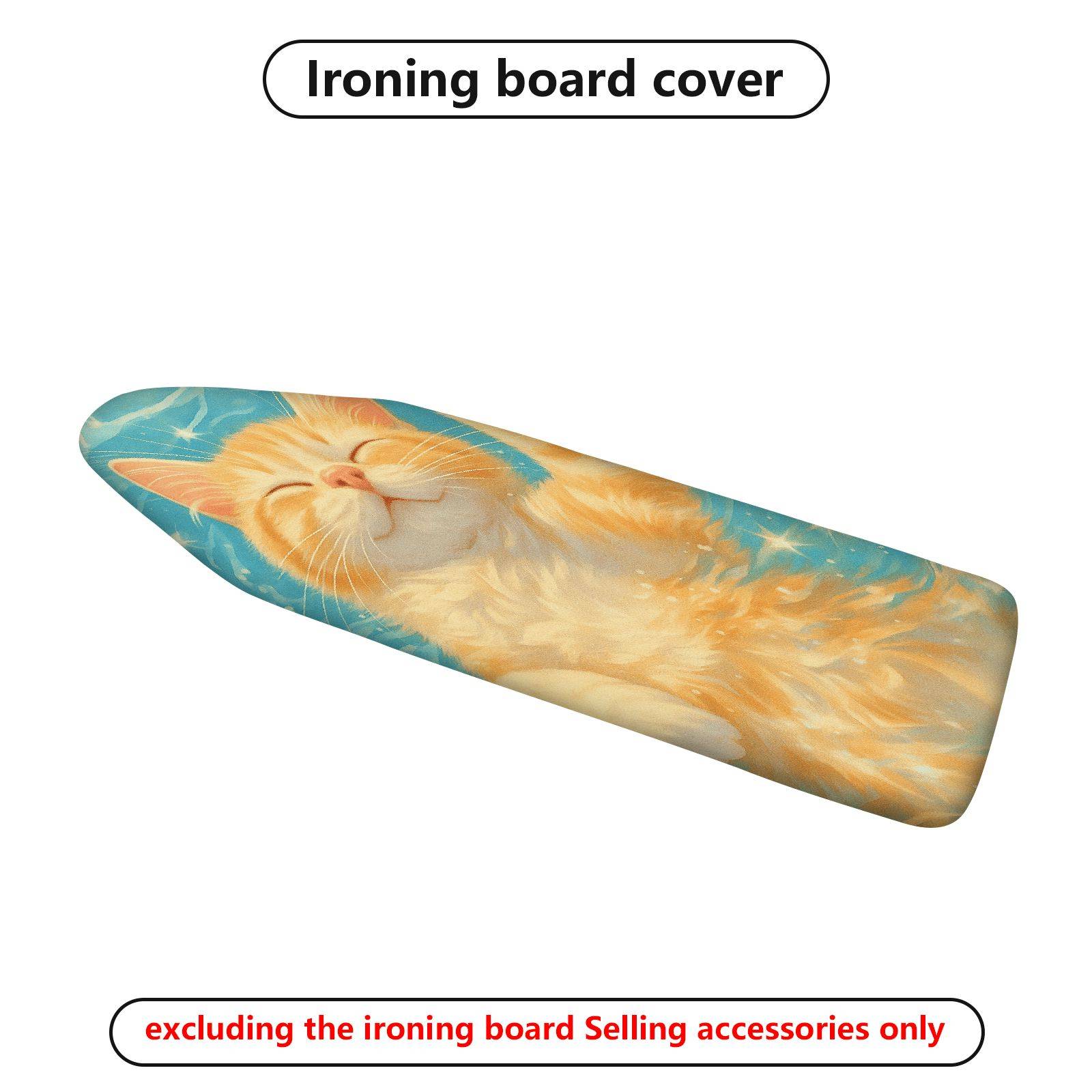 1-Piece Cat Cozy Relax  Ironing Board Cover, Universal Size, Without Board