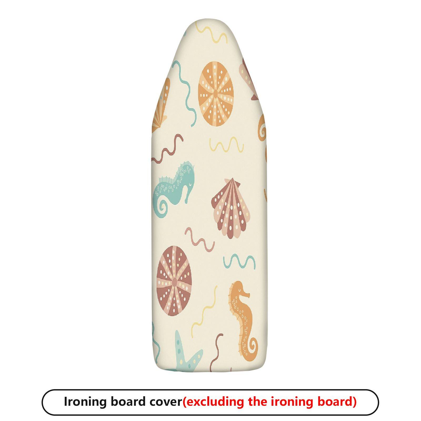 1-Piece Seahorse Shell Starfish  Ironing Board Cover, Universal Size, Without Board