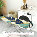 1-Piece Tropical Leaf Decorative Pattern Green Blue Yellow  Ironing Board Cover, Universal Size, Without Board