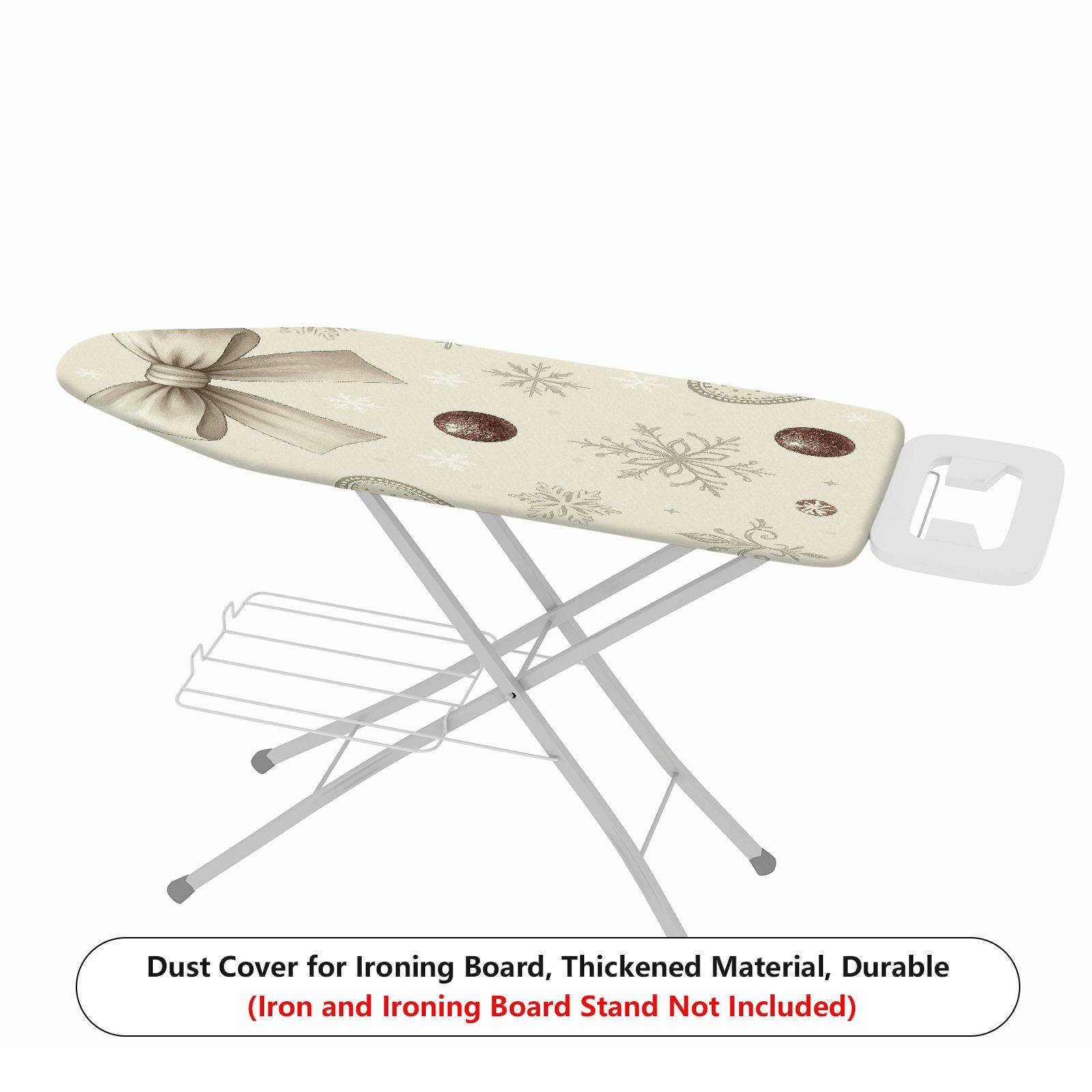 1-Piece Christmas Bow Snowflake  Ironing Board Cover, Universal Size, Without Board