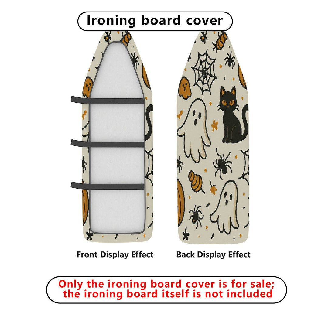 1-Piece Ghost Cat Spider  Ironing Board Cover, Universal Size, Without Board