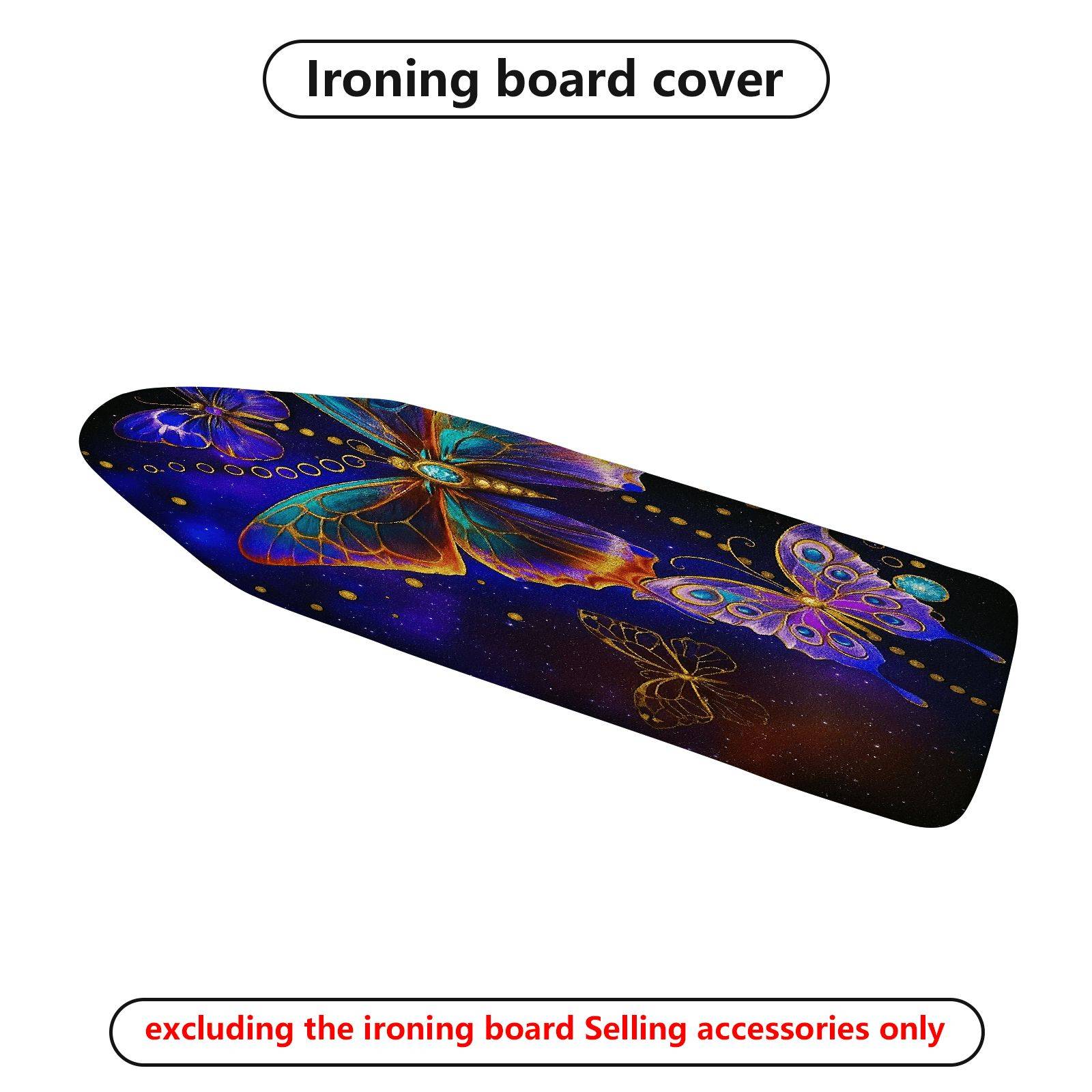 1-Piece Butterfly Galaxy Star  Ironing Board Cover, Universal Size, Without Board