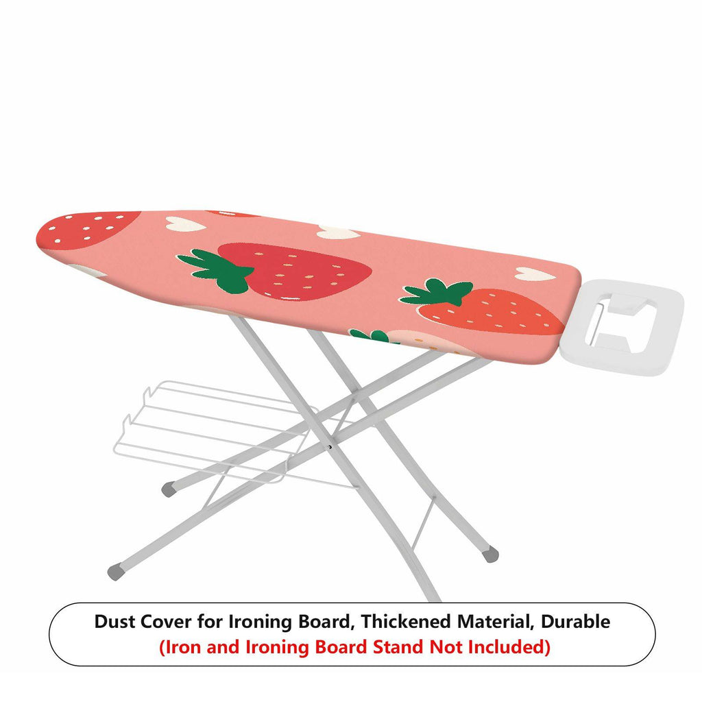 1-Piece Strawberry Heart Pink  Ironing Board Cover, Universal Size, Without Board