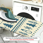 1-Piece Snowman Snowflake Christmas  Ironing Board Cover, Universal Size, Without Board