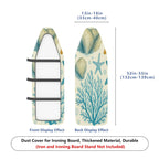 1-Piece Sea Shell Starfish Coral  Ironing Board Cover, Universal Size, Without Board