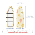 1-Piece Sea Shell Starfish Sand Dollar  Ironing Board Cover, Universal Size, Without Board