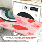 1-Piece Strawberry Bow Flower  Ironing Board Cover, Universal Size, Without Board