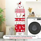 1-Piece Reindeer Snowflake Heart  Ironing Board Cover, Universal Size, Without Board