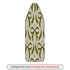 1-Piece Green Bow Star Pattern  Ironing Board Cover, Universal Size, Without Board