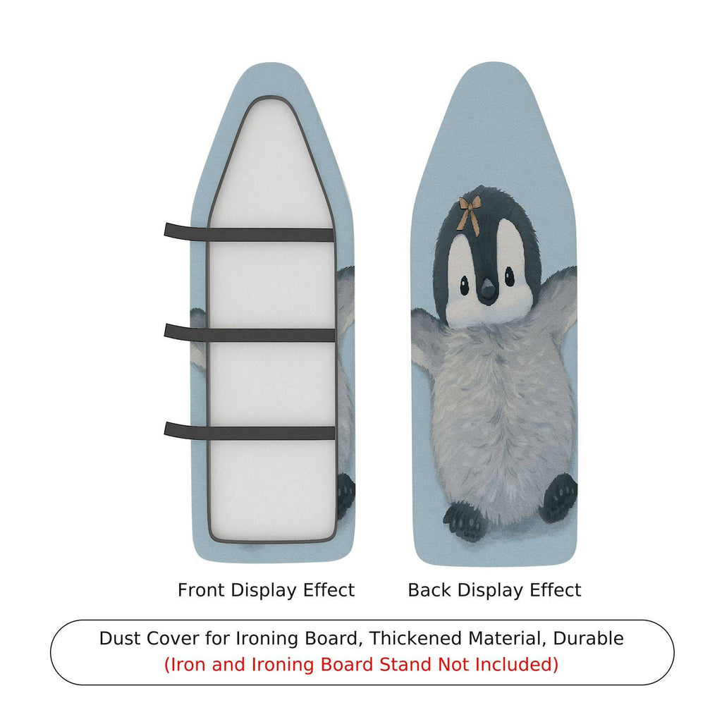 1-Piece Penguin  Blue  Ironing Board Cover, Universal Size, Without Board