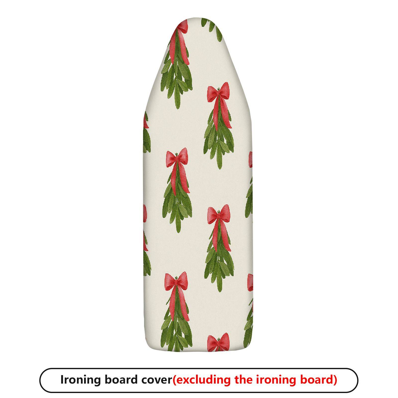1-Piece Christmas Festive Mistletoe  Ironing Board Cover, Universal Size, Without Board