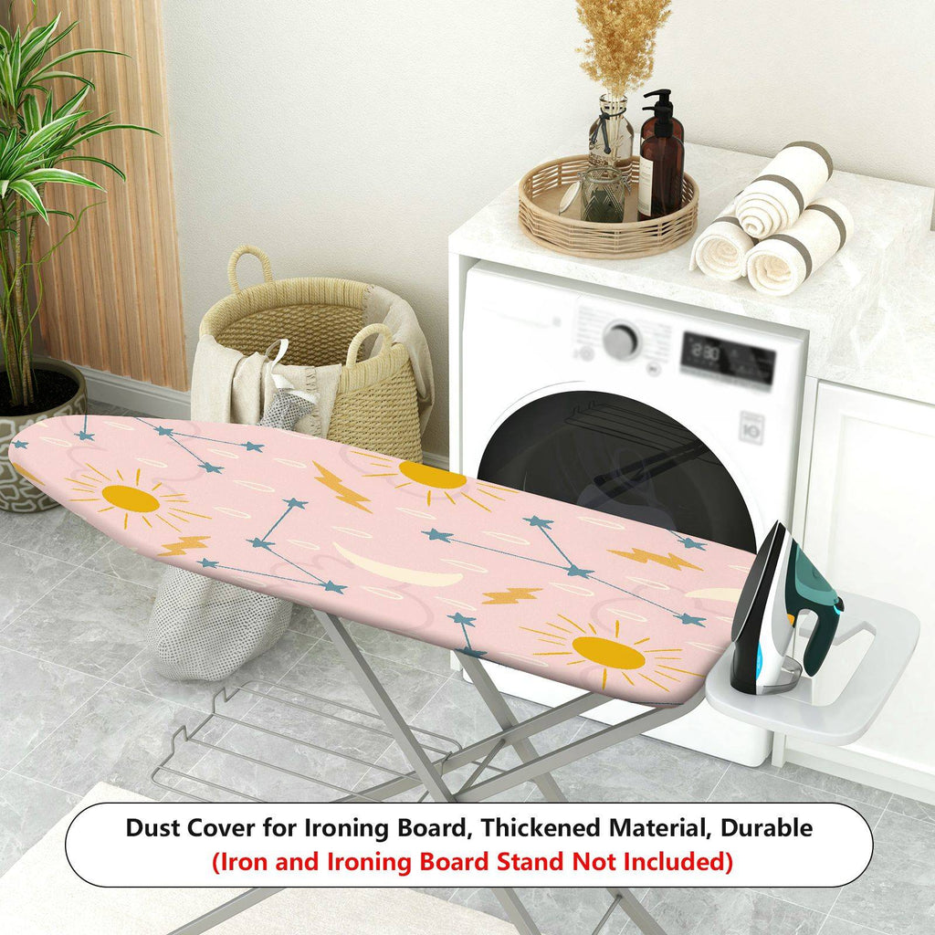 1-Piece Sun Moon Star Constellation  Ironing Board Cover, Universal Size, Without Board