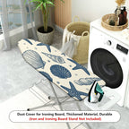 1-Piece Seashell Starfish Ocean  Ironing Board Cover, Universal Size, Without Board