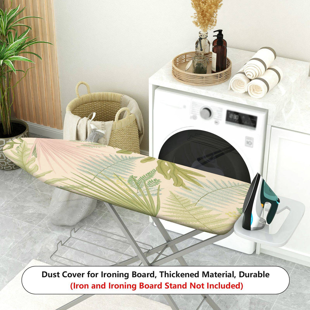 1-Piece tropical leaves greenery botanical  Ironing Board Cover, Universal Size, Without Board