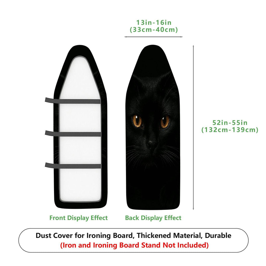 1-Piece Black Cat Animal Eyes  Ironing Board Cover, Universal Size, Without Board