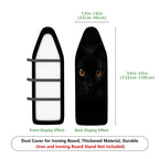 1-Piece Black Cat Animal Eyes  Ironing Board Cover, Universal Size, Without Board