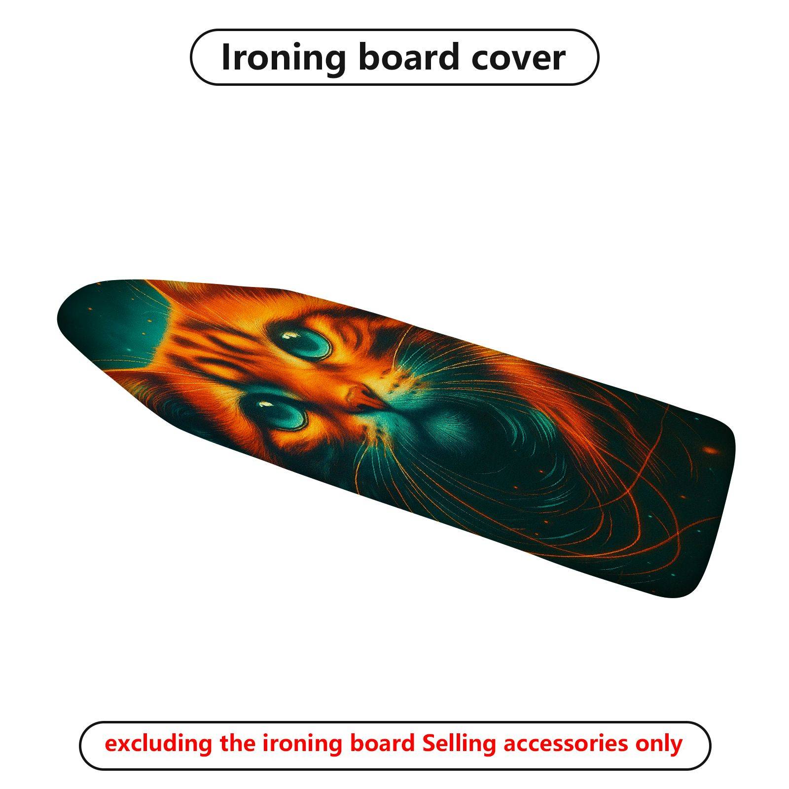 1-Piece Cat Cosmic Colorful  Ironing Board Cover, Universal Size, Without Board