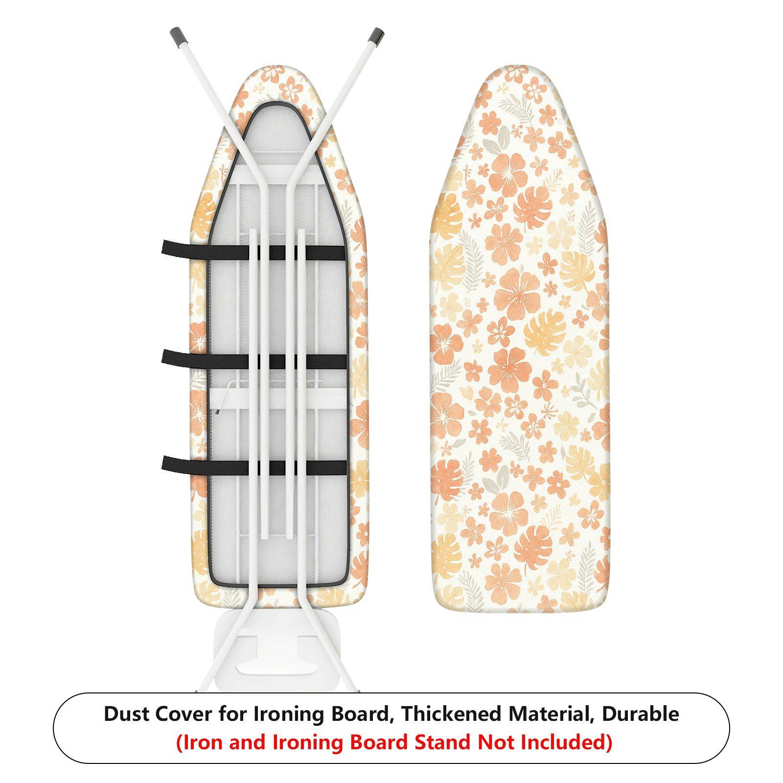 1-Piece Floral Tropical Spring  Ironing Board Cover, Universal Size, Without Board